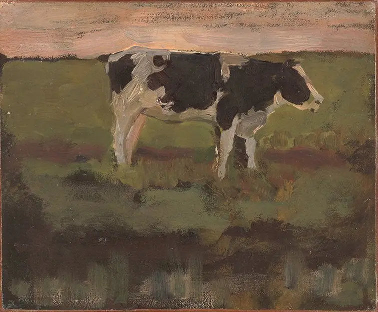 Génisse noire et blanche - Piet Mondrian