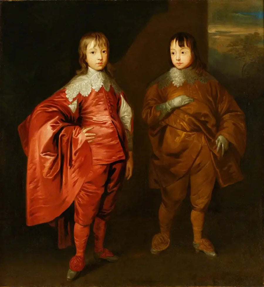 George Villiers (1628–1687), 2e duc de Buckingham, avec son frère, Lord Francis Villiers (1629–1648) - Antoine van Dyck
