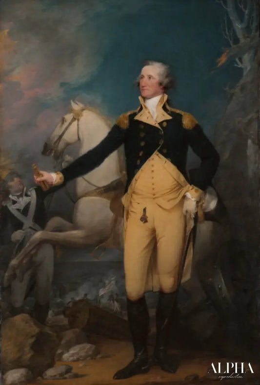 George Washington avant la bataille de Trenton - John Trumbull - Reproductions de tableaux et peintures haut de gamme