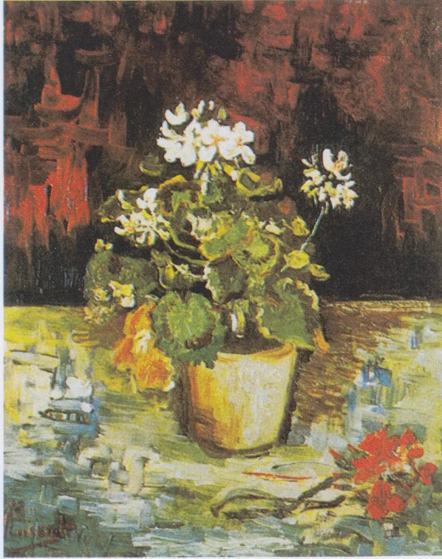 Géranium en pot de fleurs, F201 – Van Gogh