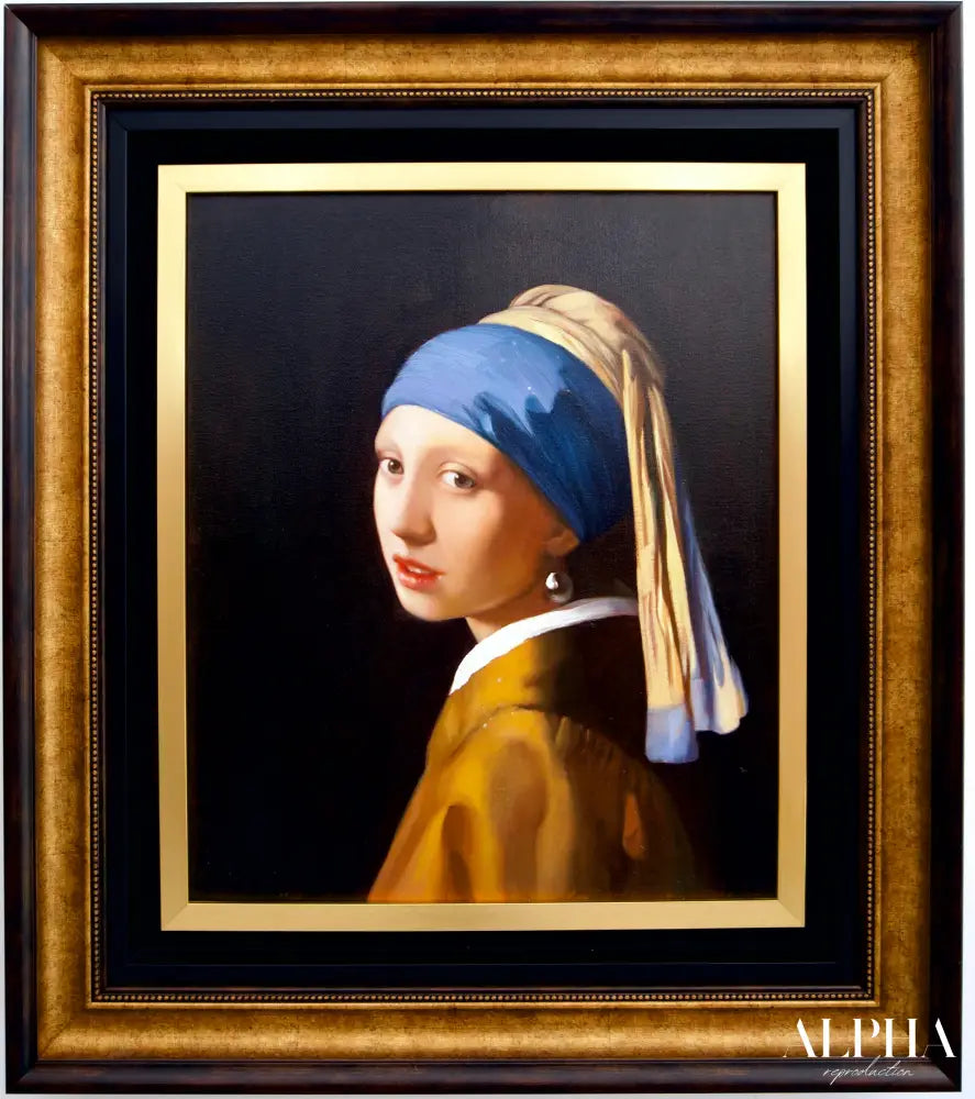 Girl with a Pearl Earring - Artémis Reproduction | 60 X 90 cm Reproductions de tableaux à la peinture à l’huile