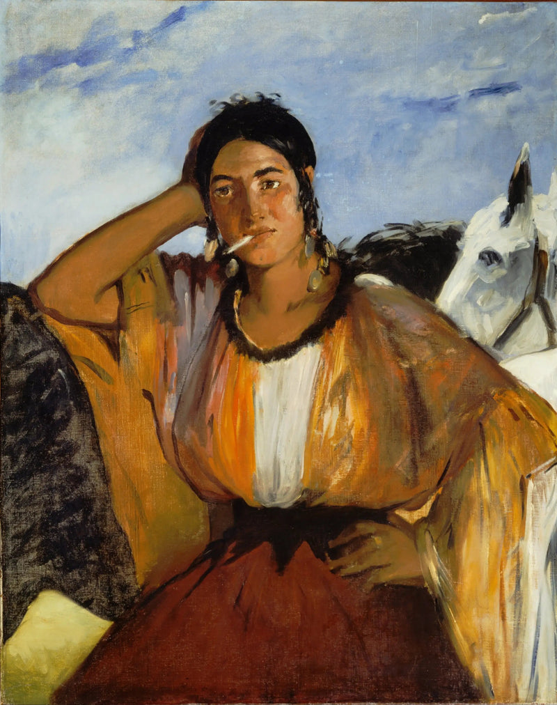Gitane avec une cigarette - Édouard Manet
