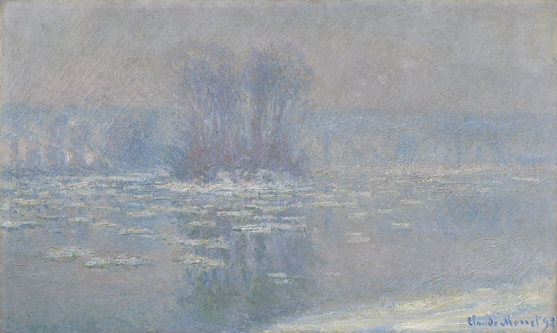 Glaçons à Bennecourt - Claude Monet