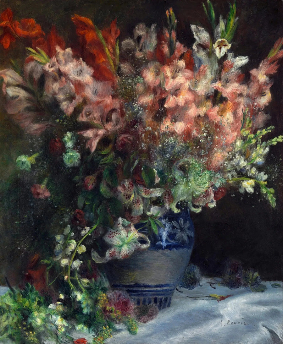 Glaïeuls dans un vase, vers 1874–1875 – Pierre-Auguste Renoir