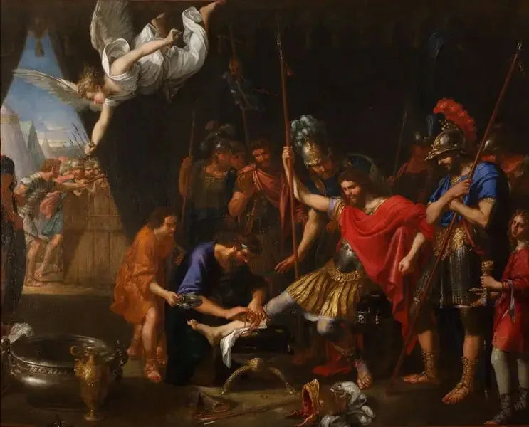 Godefroy de Bouillon soigné par un ange - Pierre Mignard