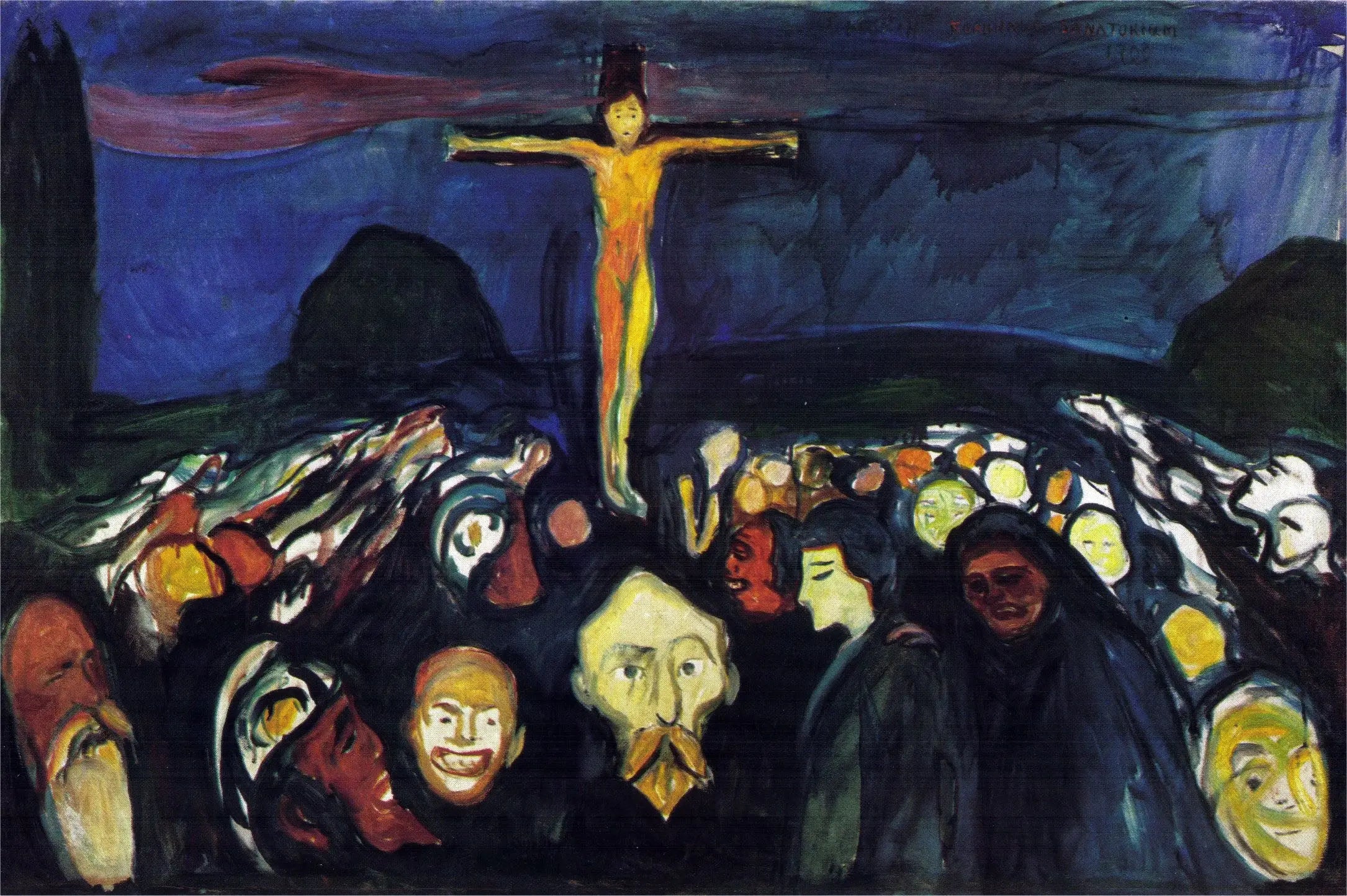 Reproduction du tableau « Golgotha - Edvard Munch » par Alpha Reproduction en peinture à l’huile