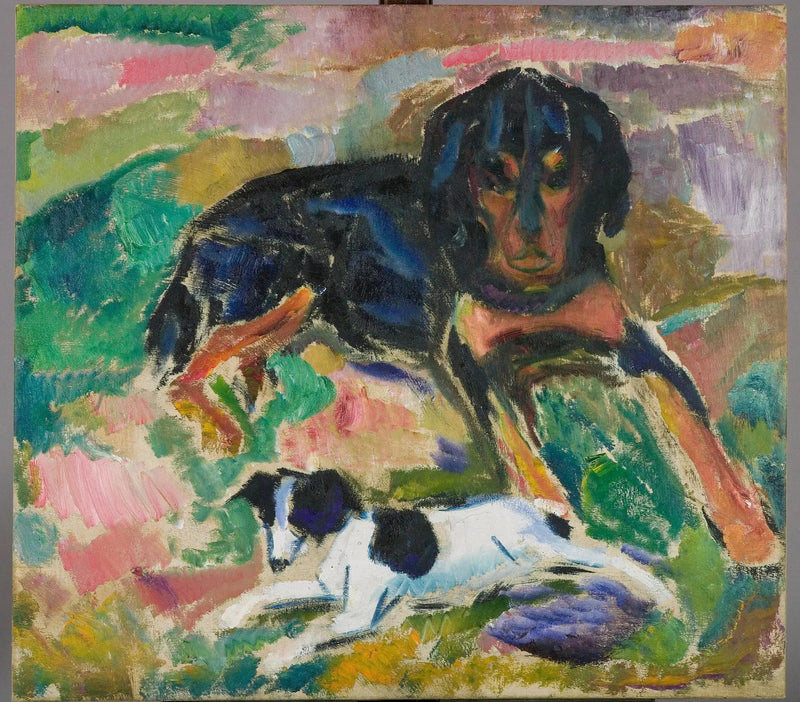 Grand et Petit Chiens - Edvard Munch