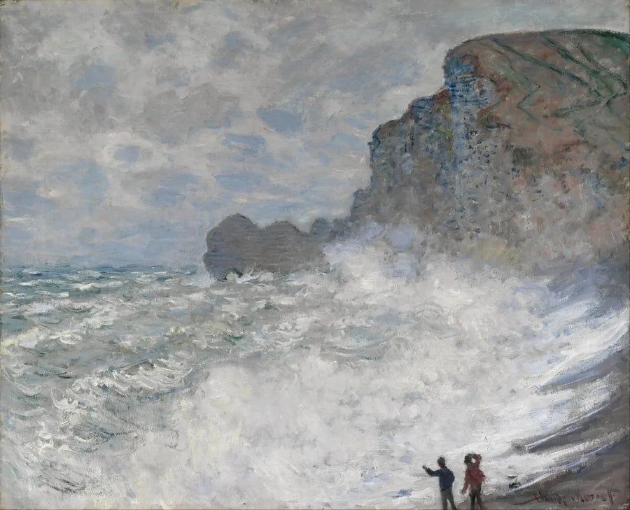Gros temps à Étretat W826 – Claude Monet