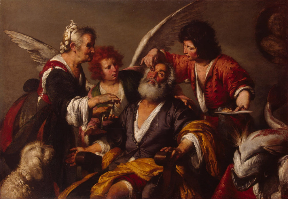 Guérison de Tobit - Bernardo Strozzi image 1 reproduction artisanale de tableau