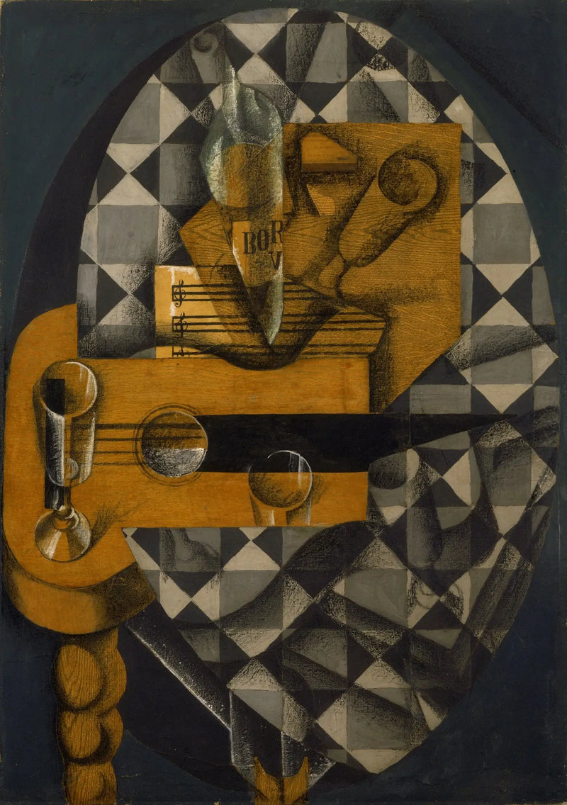 Guitare et lunettes - Juan Gris