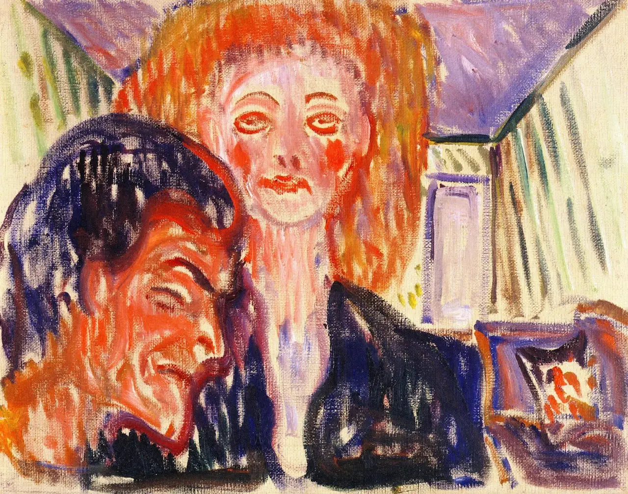 Reproduction du tableau « Haine - Edvard Munch » par Alpha Reproduction en peinture à l’huile