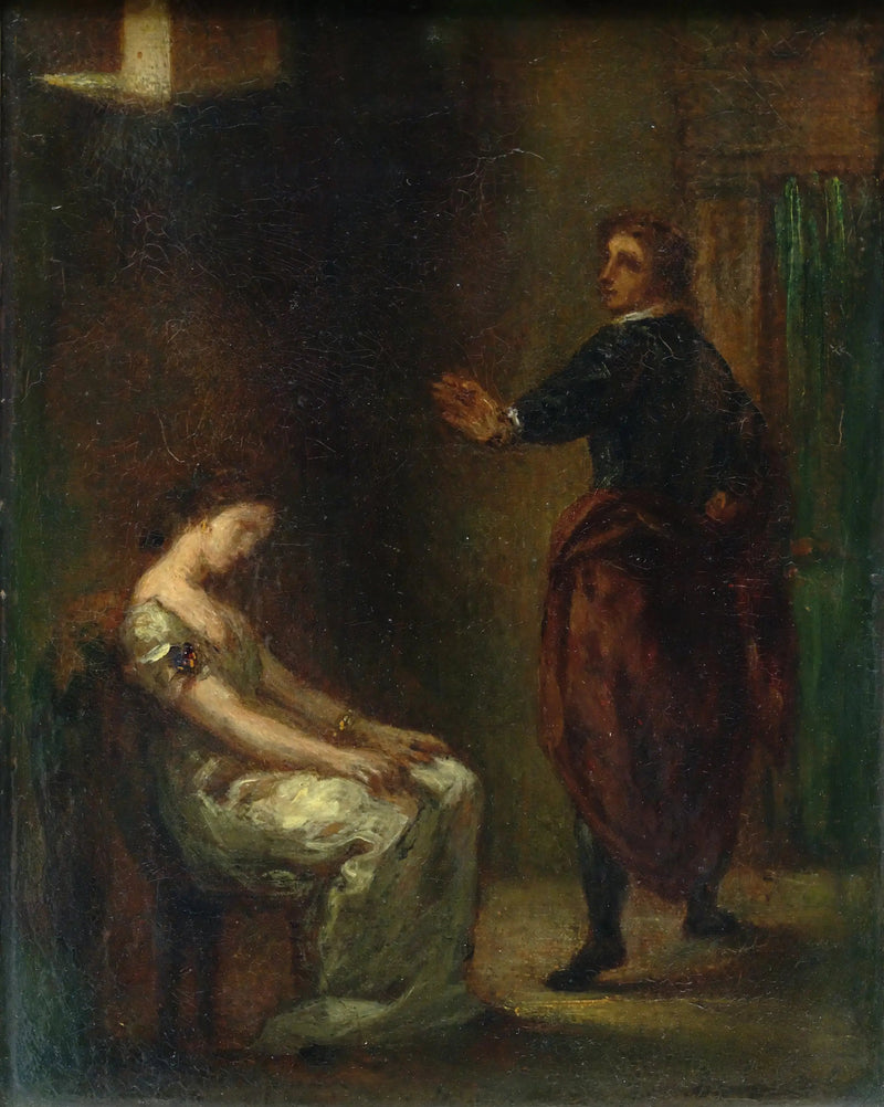 Hamlet et Ophélie - Eugène Delacroix