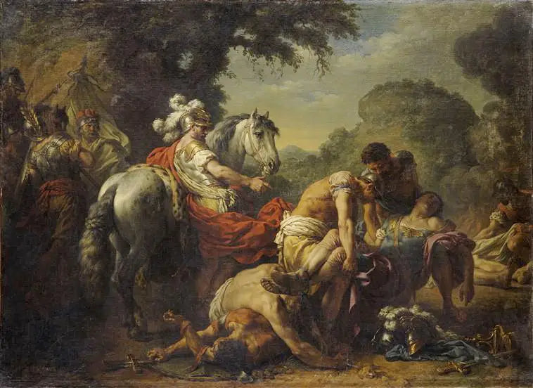 Hannibal ayant retrouvé le corps de Marcellus - Louis Jean François Lagrenée