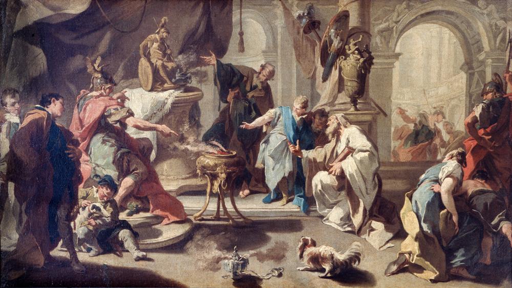 Hannibal jure de se venger des Romains - Giovanni Battista Pittoni