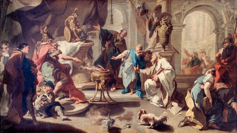 Hannibal jure de se venger des Romains - Giovanni Battista Pittoni