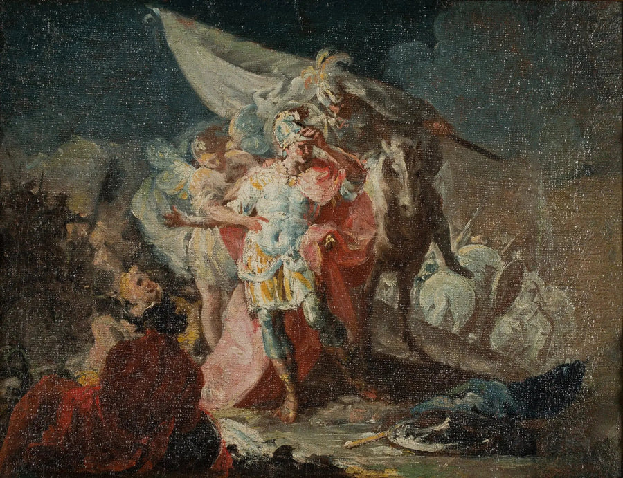 Hannibal le Conquérant observant l'Italie pour la première fois depuis les Alpes (croquis) - Francisco de Goya