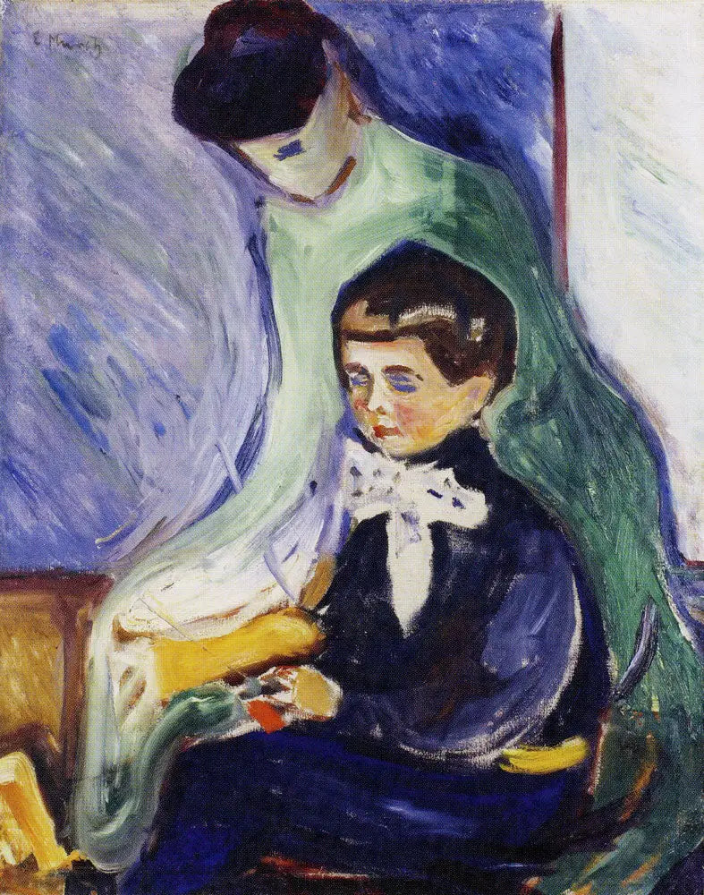 Hans Herbert Esche et sa nounou - Edvard Munch