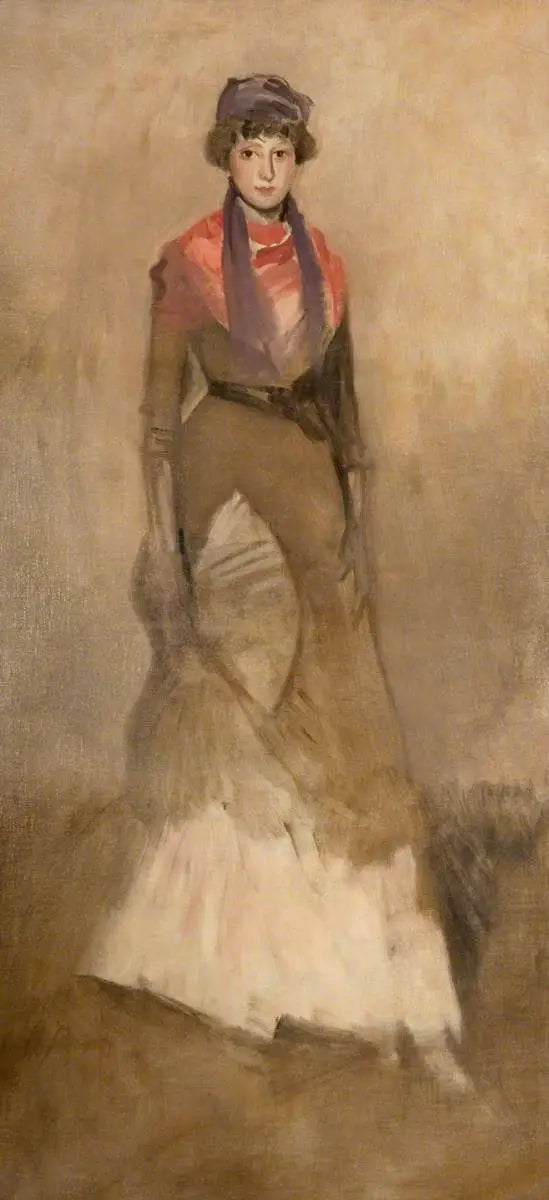 Harmonie en couleur fauve et violet : Miss Finch - James Abbott McNeill Whistler
