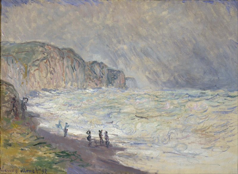Mer agitée à Pourville, NMWA W1444 – Claude Monet