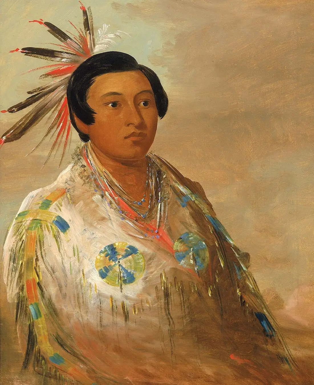 Hee-doh’ge-ats un jeune homme - George Catlin - Alpha Reproduction