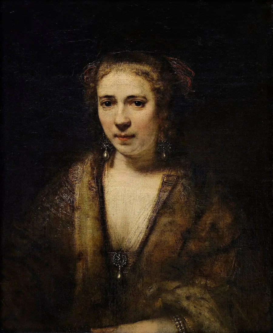 Hendrickje Stoffels au béret de velours - Rembrandt
