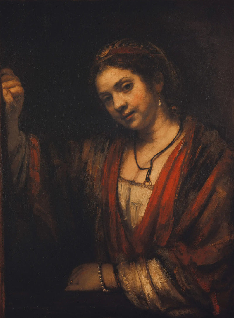 Hendrickje Stoffels dans une porte - Rembrandt