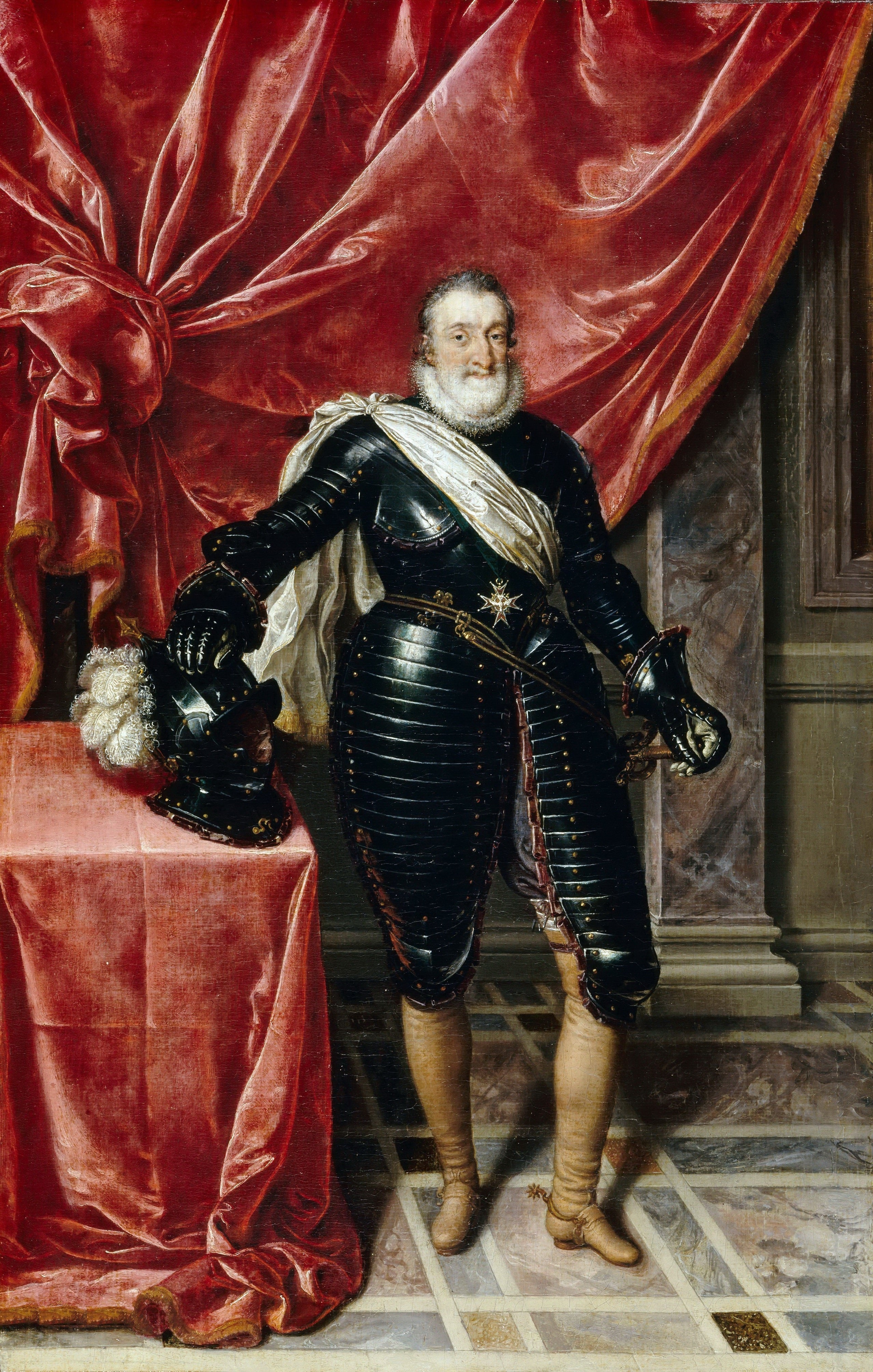 Henri IV, roi de France, en armure - Frans Pourbus the Younger