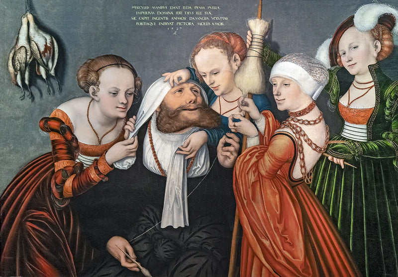 Hercule à la cour d'Omphale - Lucas Cranach the Elder