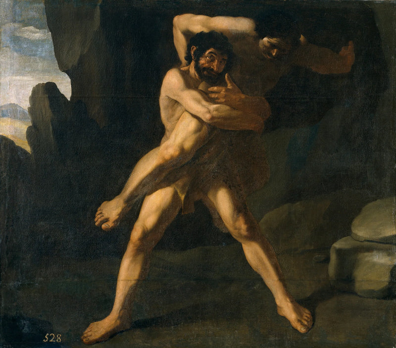 Hercule combattant avec Antée - Francisco de Zurbarán