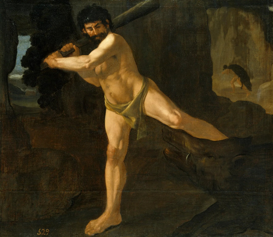 Hercule et le sanglier d'Érymanthe - Francisco de Zurbarán