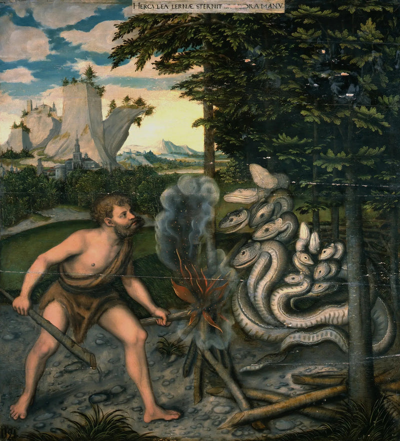 Hercule tuant l'Hydre de Lerne - Lucas Cranach the Elder