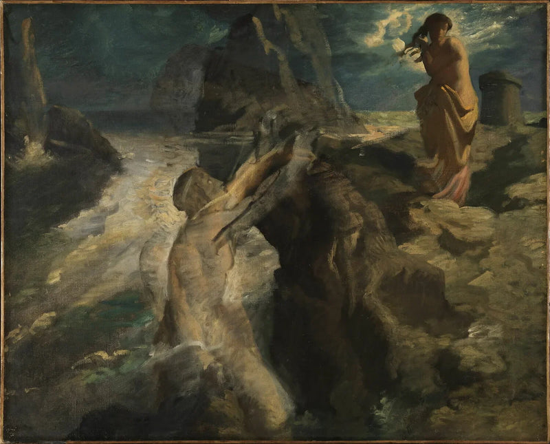 Héro et Léandre - Théodore Chassériau
