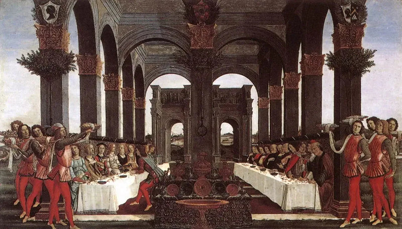 Histoire de Nastagio degli Onesti, quatrième épisode - Sandro Botticelli