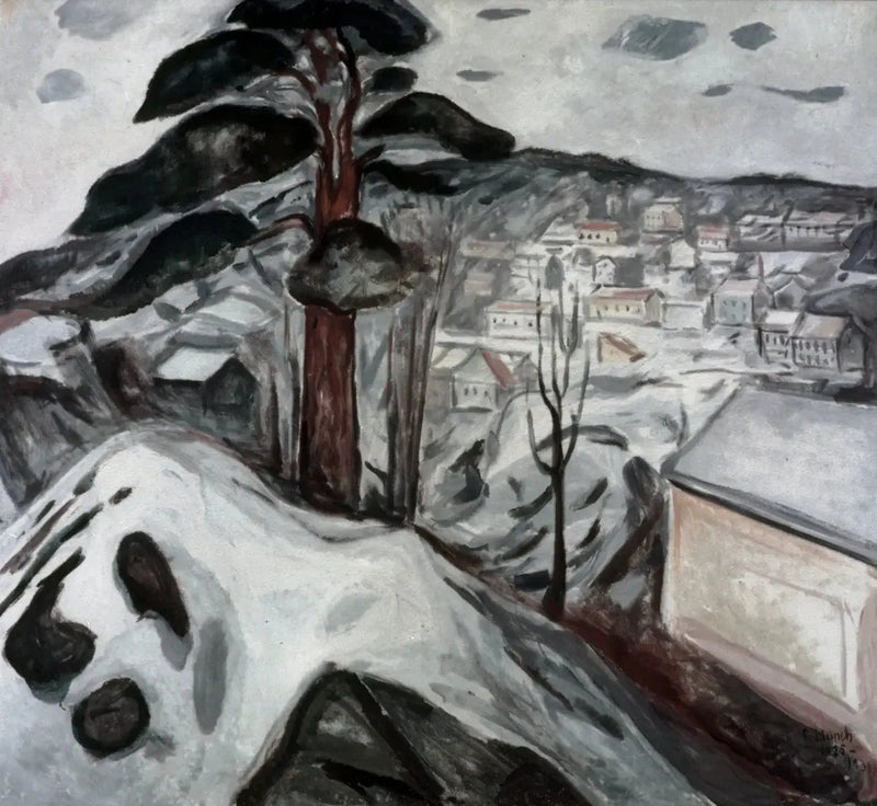 Hiver à Kragerø - Edvard Munch