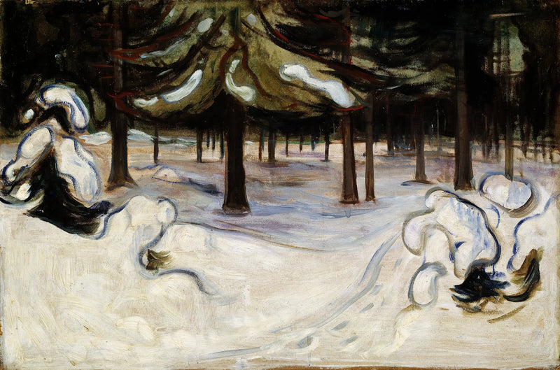 Hiver dans les bois, Nordstrand - Edvard Munch