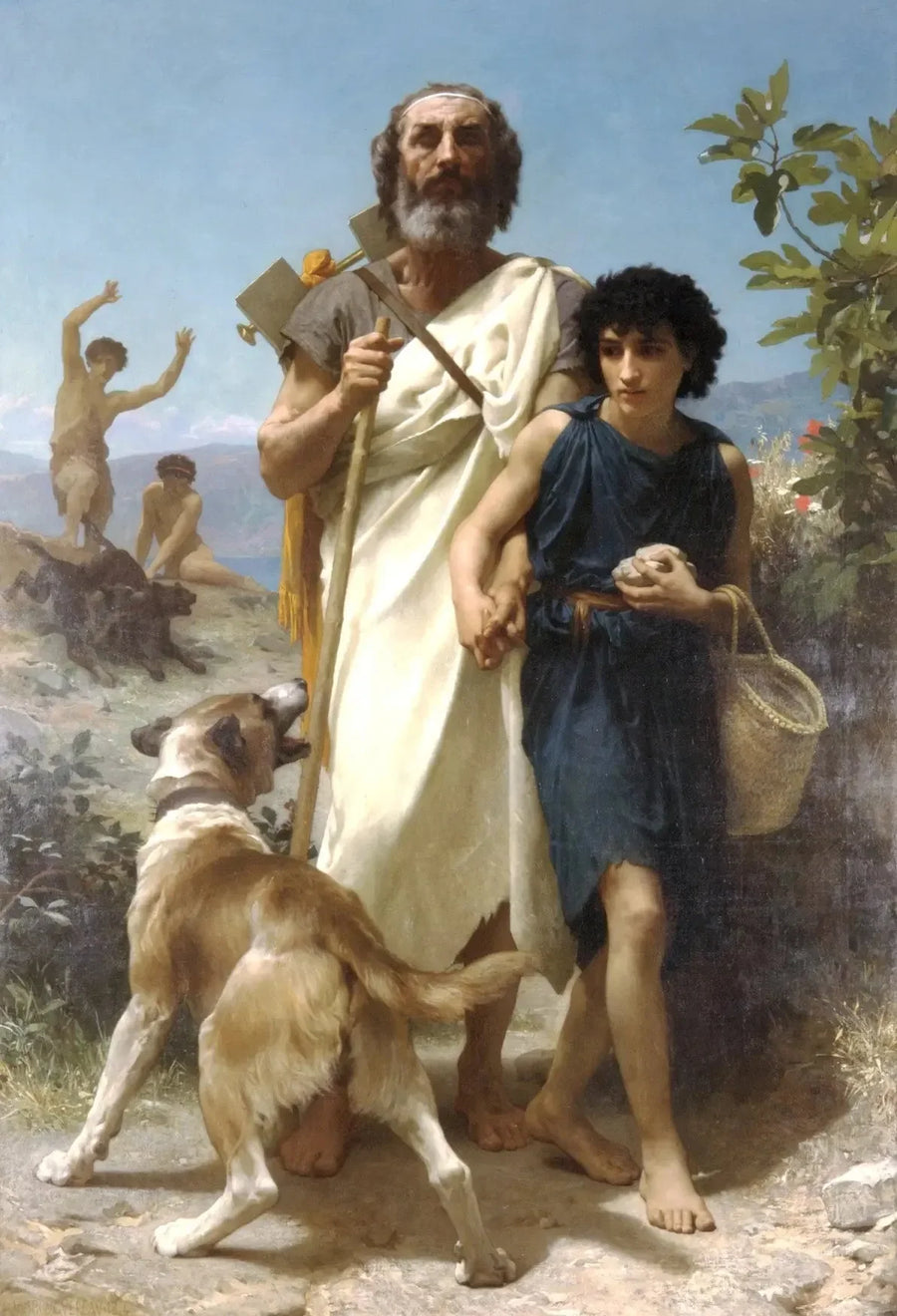 Homère et son guide - Bouguereau