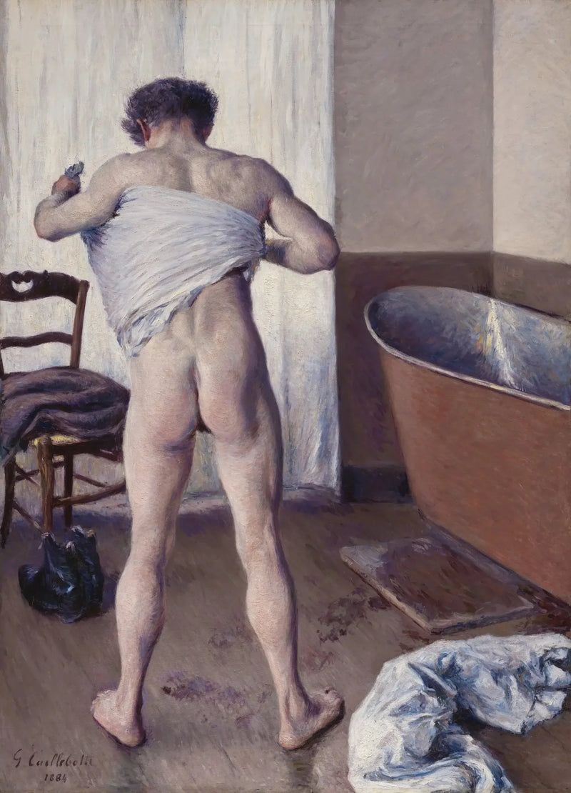 Homme au bain - Gustave Caillebotte
