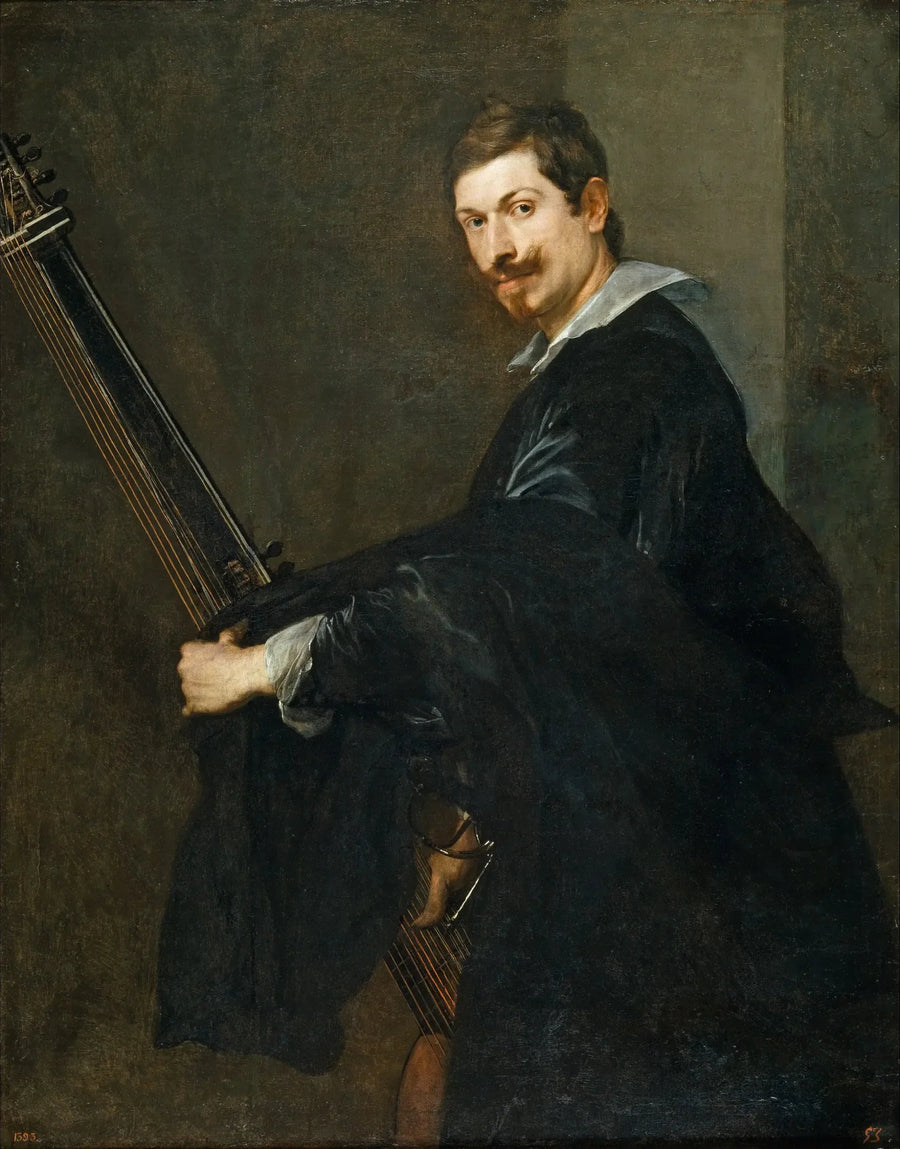 Homme avec un luth - Antoine van Dyck