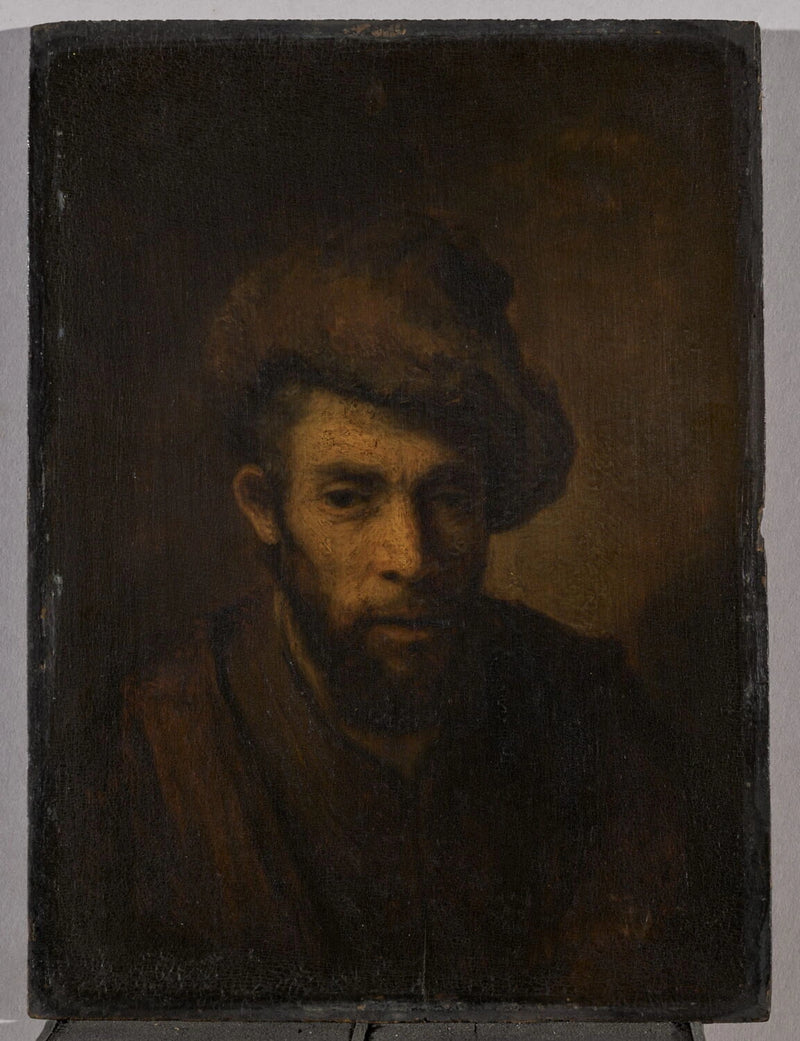 Homme au bonnet fourré – copie ancienne d’après Rembrandt