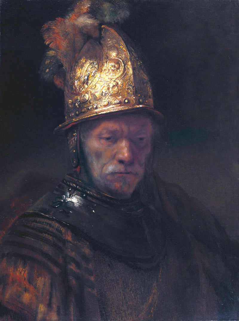L’Homme au casque d’or – cercle de Rembrandt, vers 1650–1660