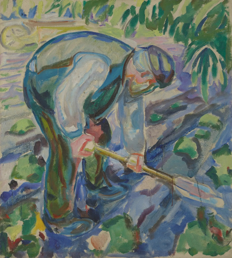 Homme creusant - Edvard Munch