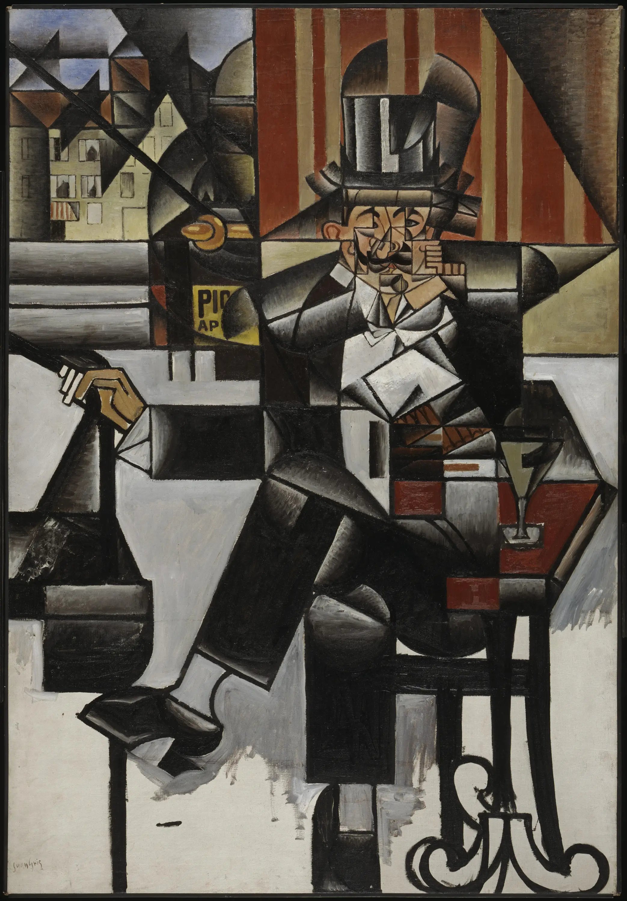 Homme dans un café - Juan Gris - Alpha Reproduction