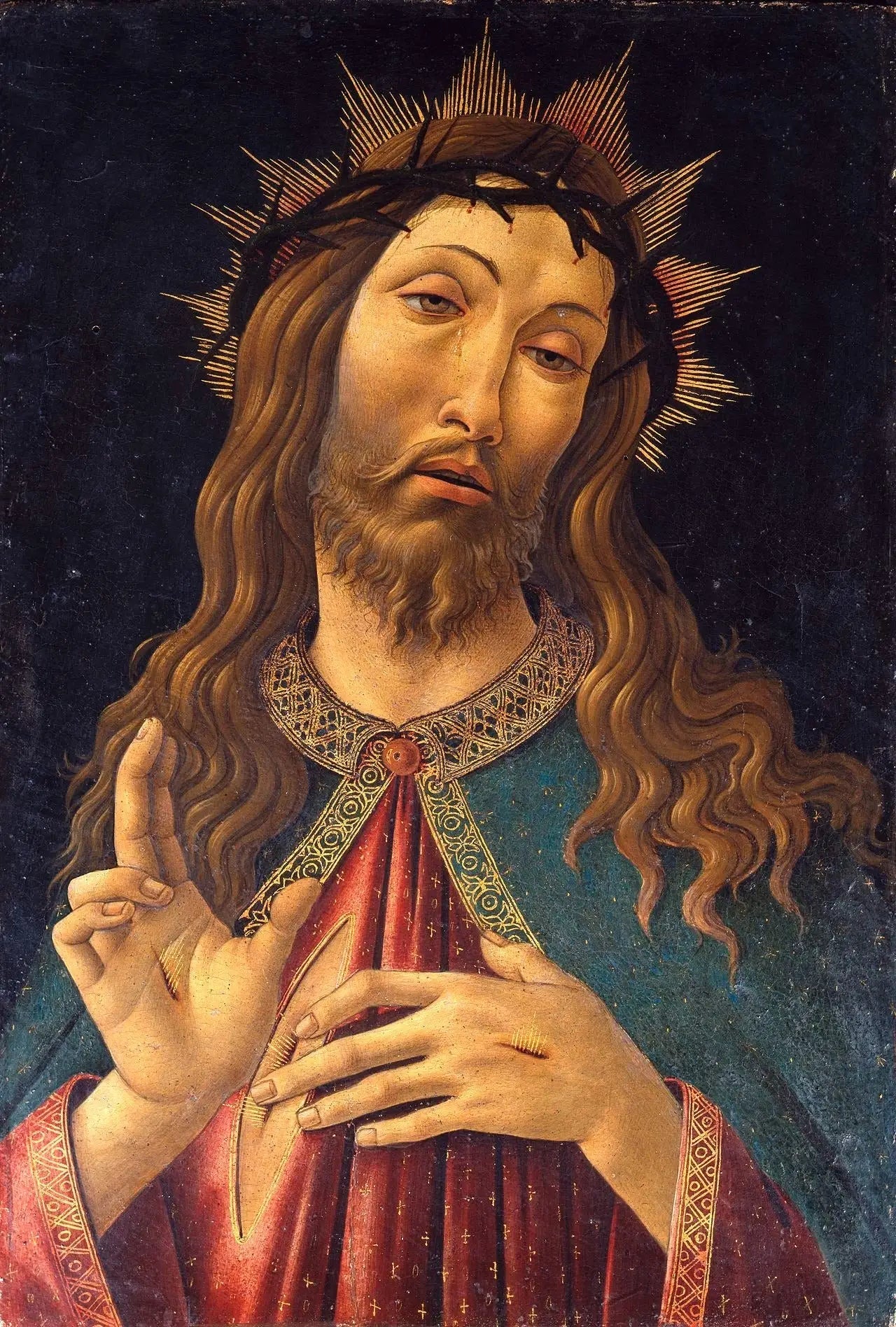 Homme de douleurs - Sandro Botticelli image 1 reproduction d’œuvre d’art à l’huile