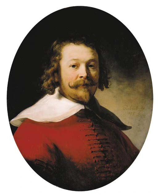 Portrait d’un homme en habit rouge – Rembrandt, 1633