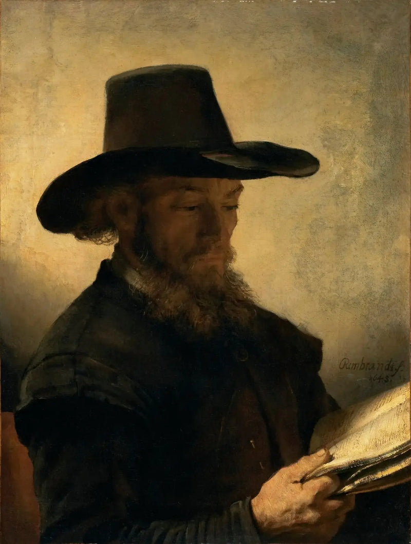 Homme lisant - Rembrandt