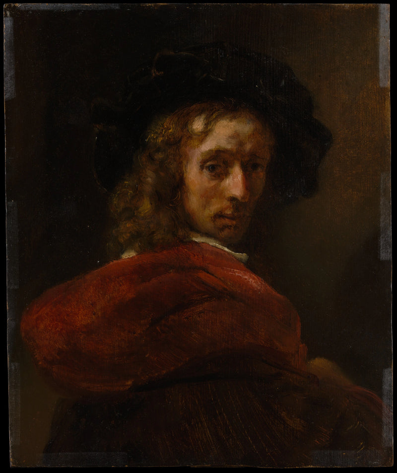 Homme au manteau rouge – style de Rembrandt, vers 1650–1665