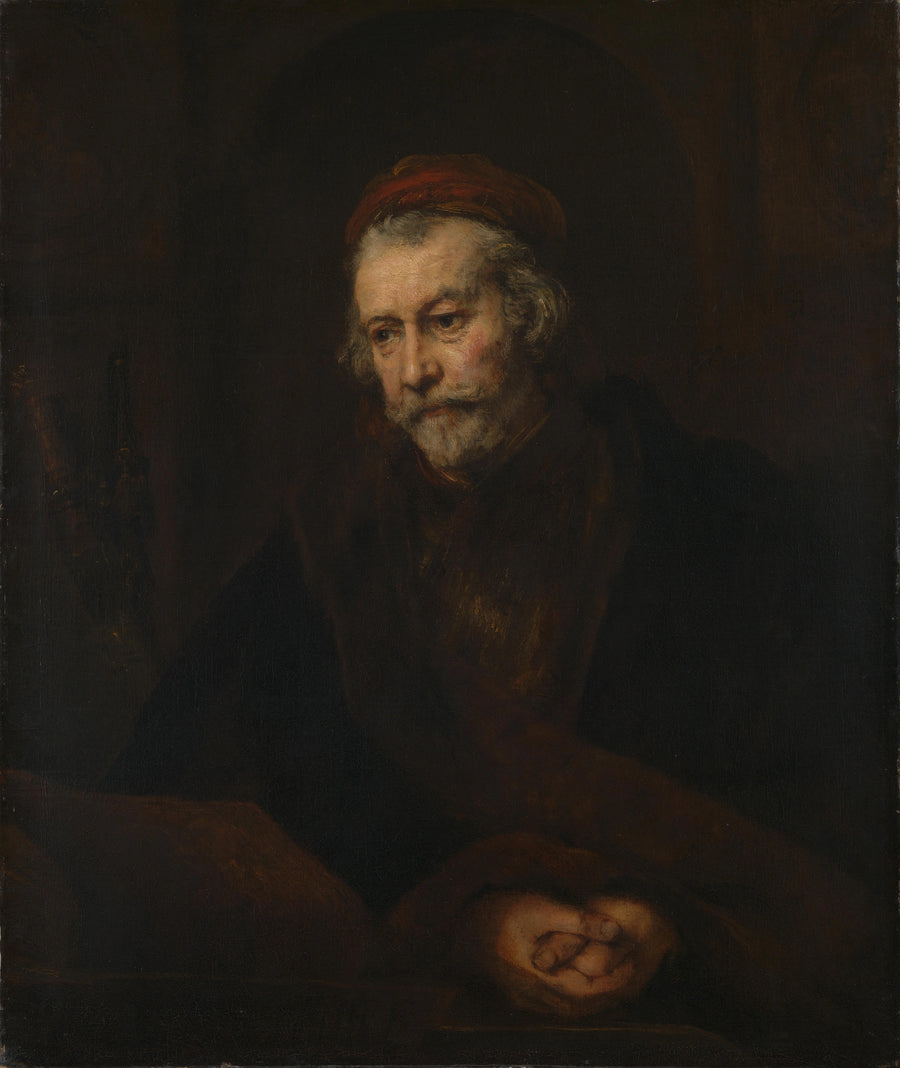 Un vieil homme en saint Paul – Rembrandt, probablement 1659
