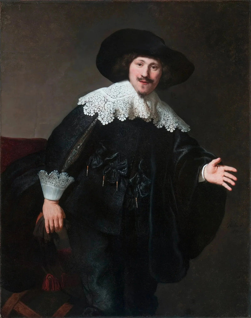 Portrait d’un homme se levant de son fauteuil – Rembrandt, 1633