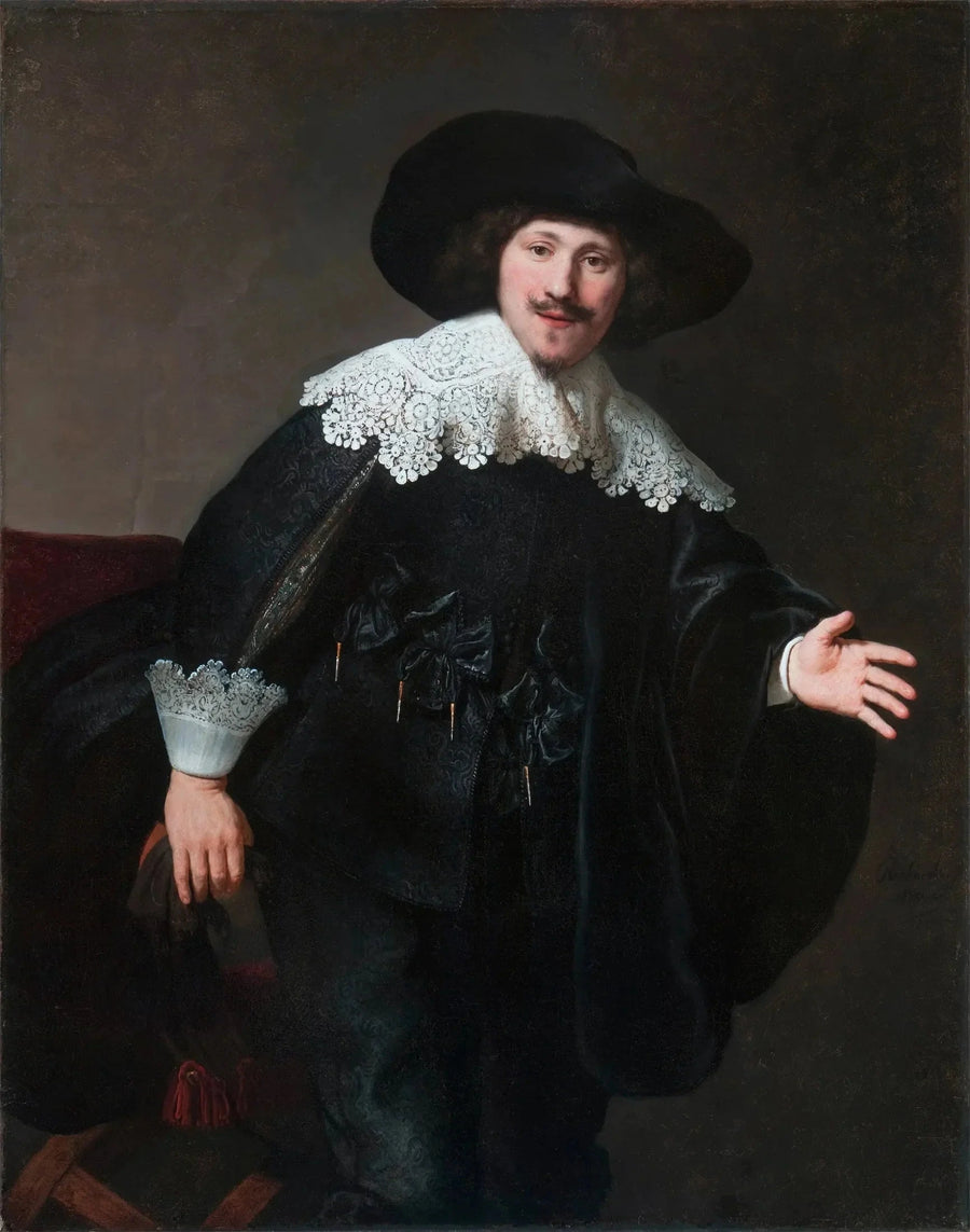 Portrait d’un homme se levant de son fauteuil – Rembrandt, 1633