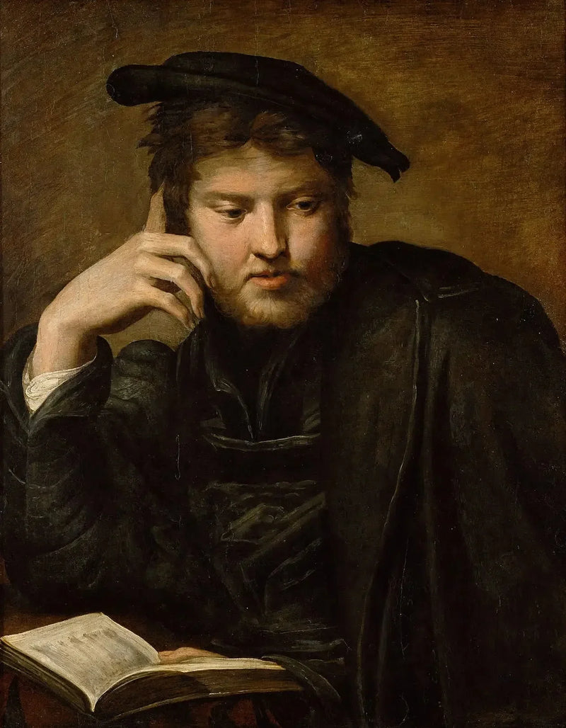 Homme tenant un livre - Parmigianino